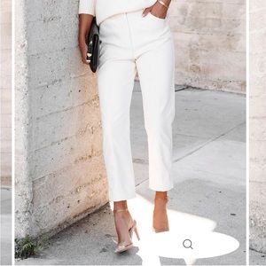 NEW Vici LOOKING SHARP FAUX LEATHER POCKETED PANTS - CREAM (M) SOLD OUT!